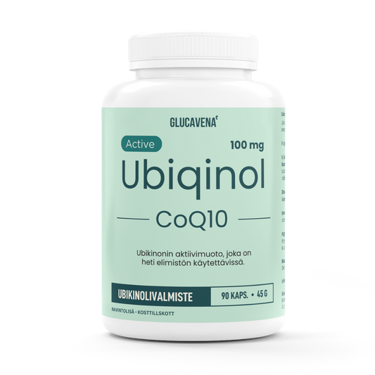 Ubikinoli, Aktiivinen CoQ10, 100 mg, 90 kapselia