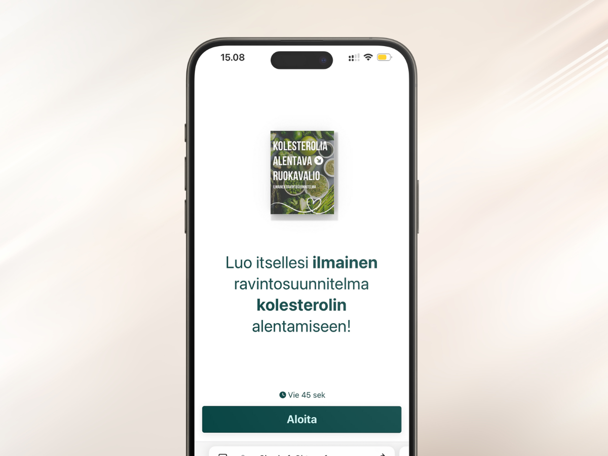 Lataa ilmainen kolesterolia alentava ruokavalio, joka laskee korkeaa LDL-kolesterolia tehokkaasti